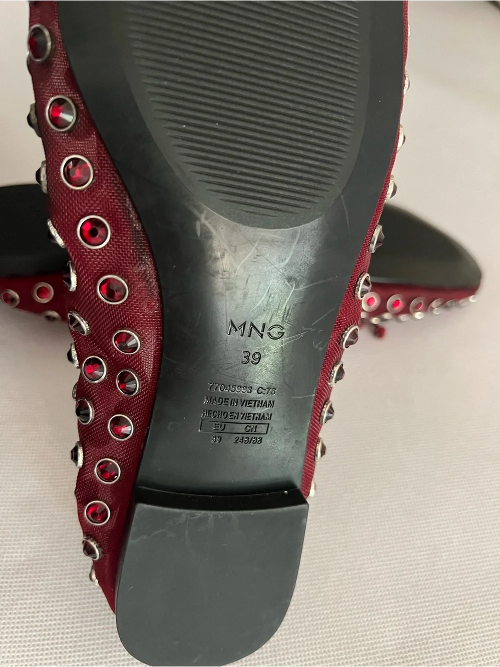 Mango burgundy ballet
